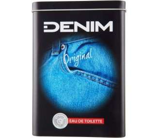 Denim Eau De Toilette Spray in Original Metal Box For Men 100ml
