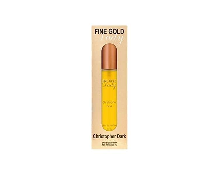 Christopher Dark Fine Gold Lady Eau De Parfum Natural Spray for Women 20ml
