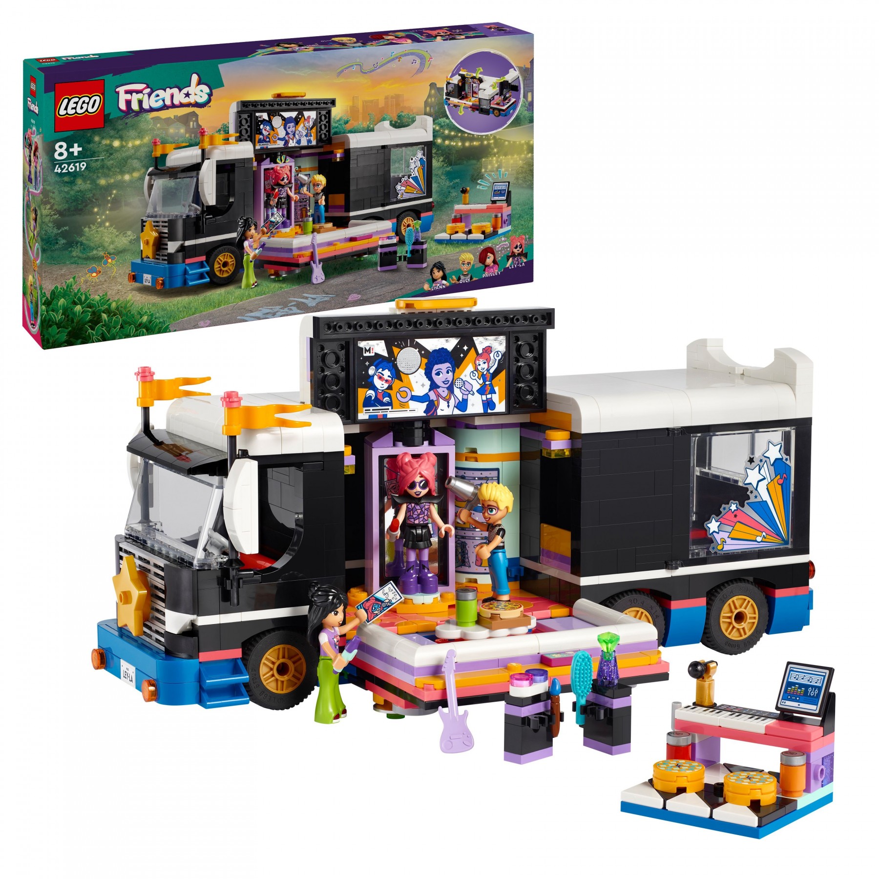 LEGO Friends - Pop Star Music Tour Bus (42619)