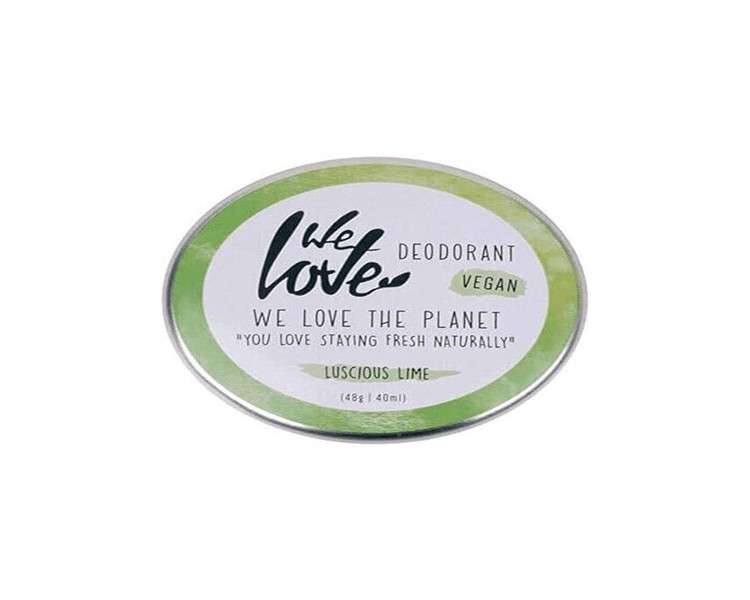 We Love The Planet Tin Luscious Lime Deodorant Cream 48g
