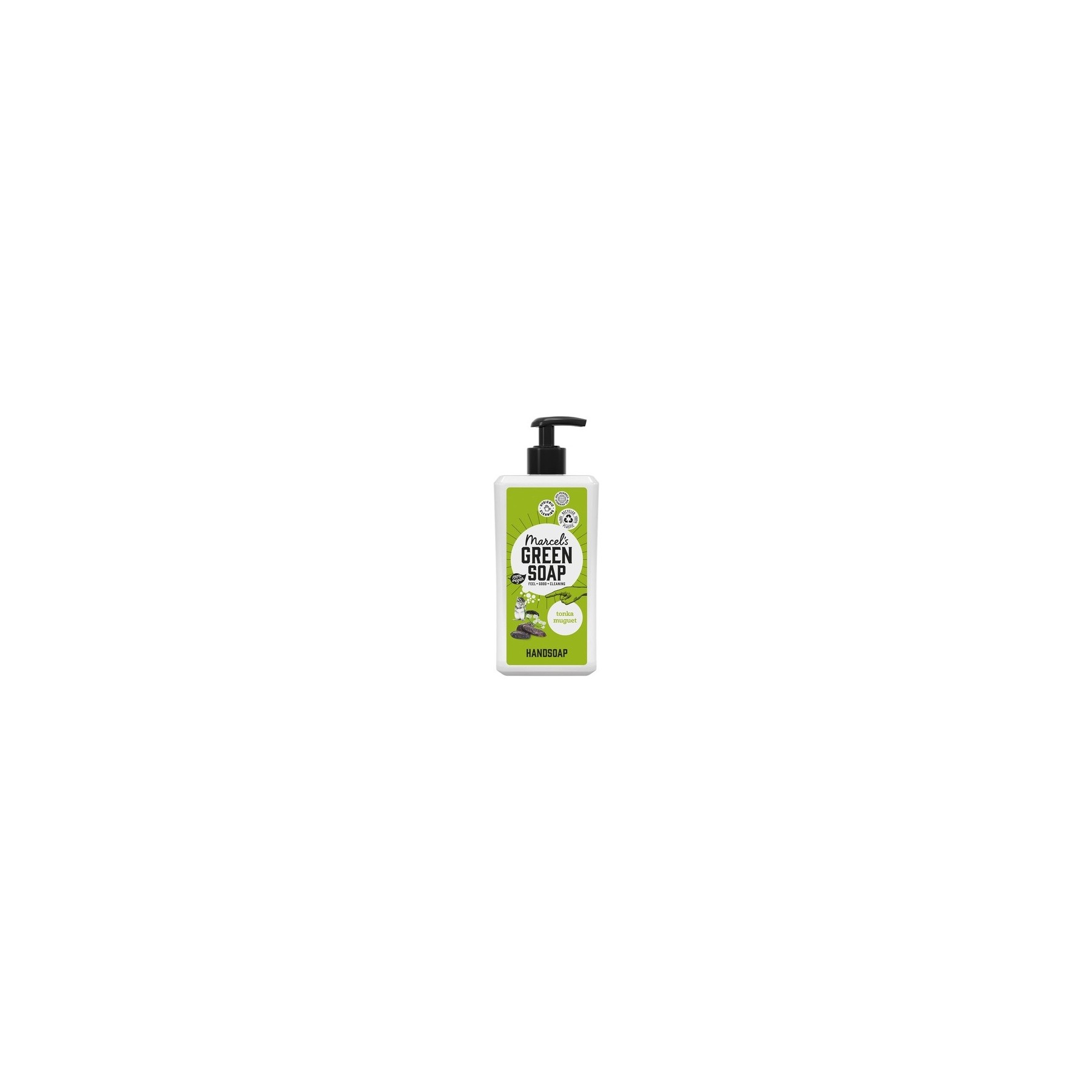 Marcel's Green Soap Hand Soap Tonka & Muguet Handwash Dispenser 100% Eco friendly 100% Vegan 97% Biodegradable 500ml