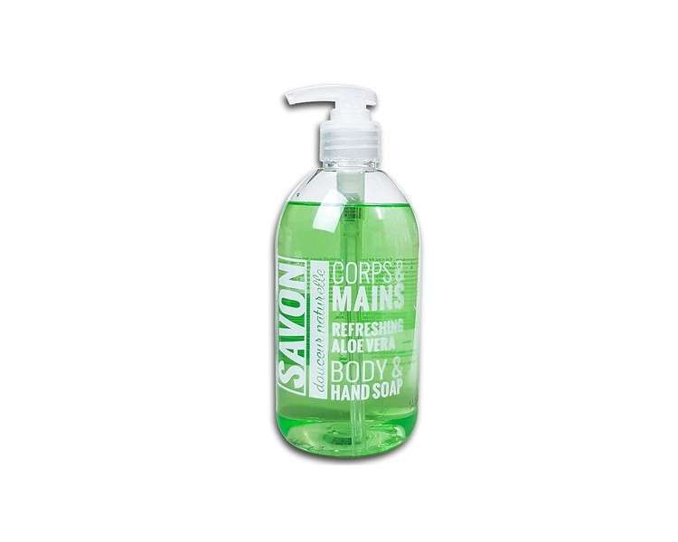 SAVON Natural Gentle Hand & Body Soap with Aloe Vera 500ml Liquid Soap
