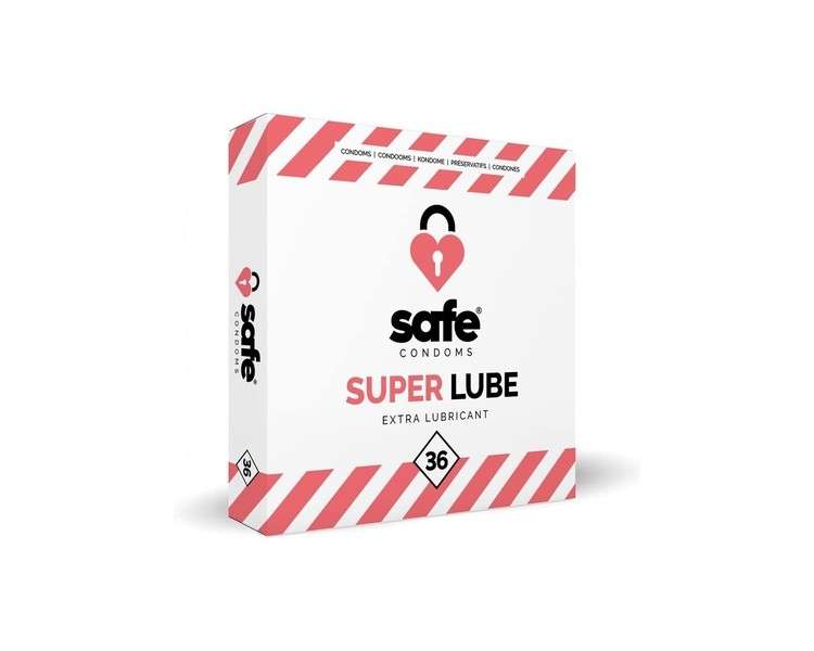 SAFE Condoms with Extra Lubricant Superlube 36 Pieces