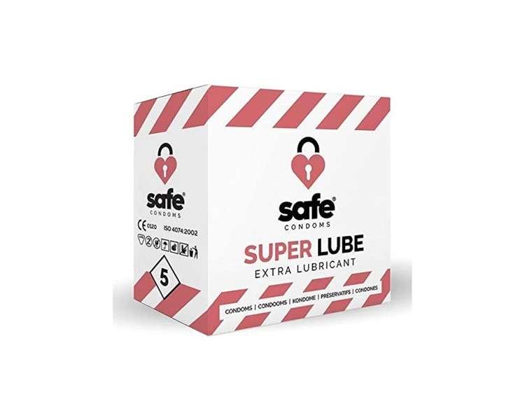 SAFE Condoms with Extra Lubricant Superlube - Pack of 5