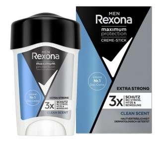 Rexona Maximum Protection Fresh Deodorant Cream 45ml Stick Clean Scent