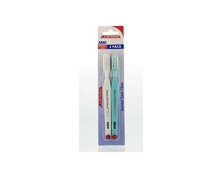 Lactona Toothbrush M40 Medium Duo - Pack of 2