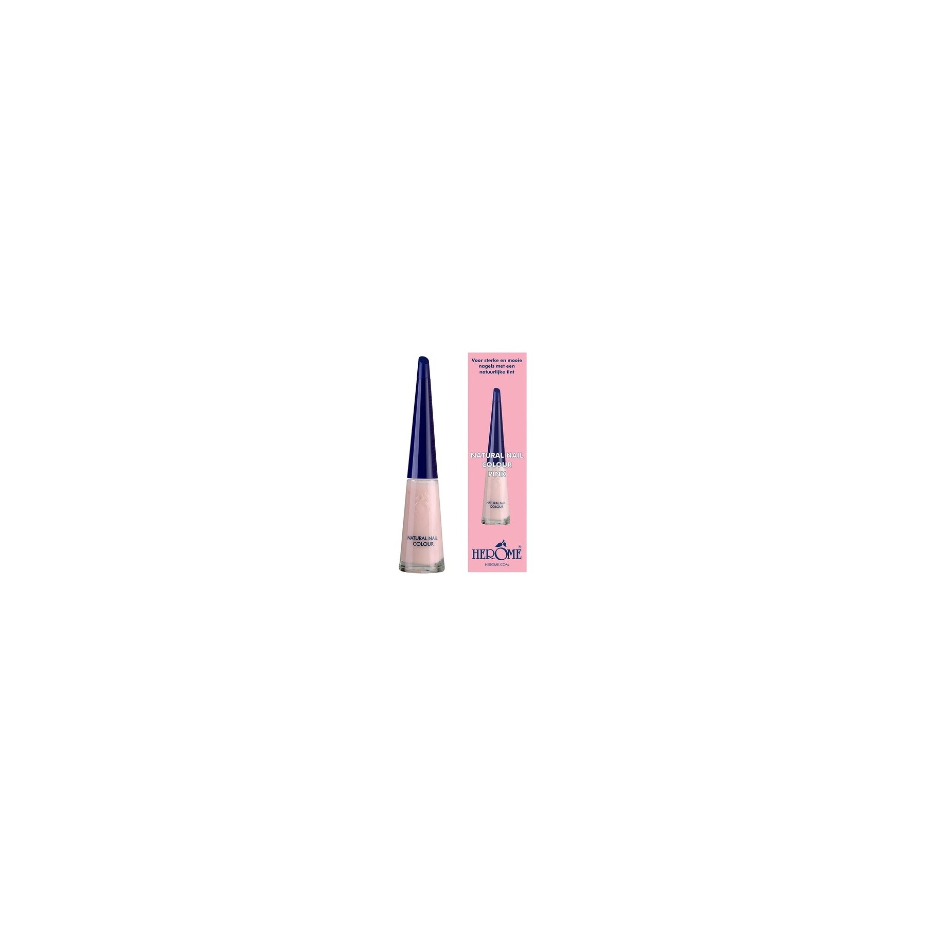 Herome Natural Nail Colour Pink Polish with Strengthening Effect 10ml