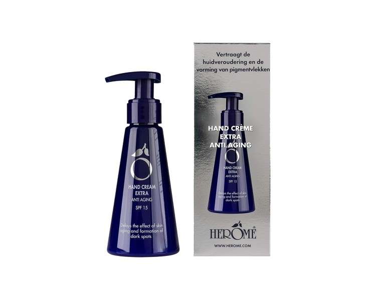 Herome Anti Ageing Hand Cream 120ml with Retinol UVA UVB filters SPF15
