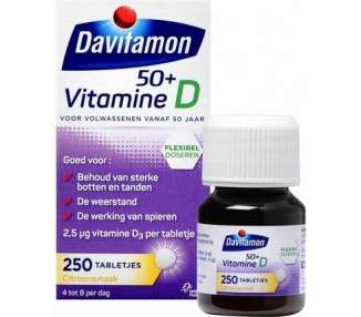 Davitamon Vitamin D 50+ Adult - Vitamin D3 Adults - 250 Pieces