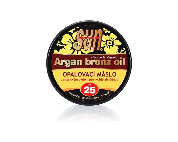 Sun Argan Bronze Oil SPF 25 Suntan Butter with Organic Argan Oil 200ml