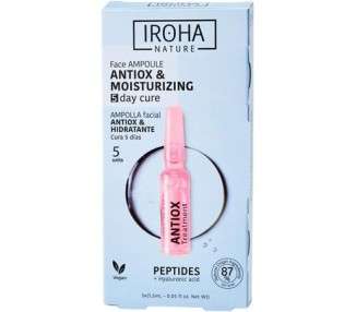 Iroha Nature Facial Ampoules Antioxidants with Peptides Daily Treatment 5 Units