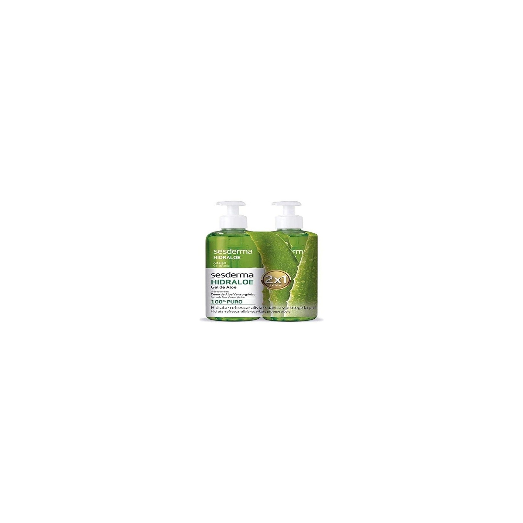 HIDRALOE 100% Pure Gel 250ml - Pack of 2