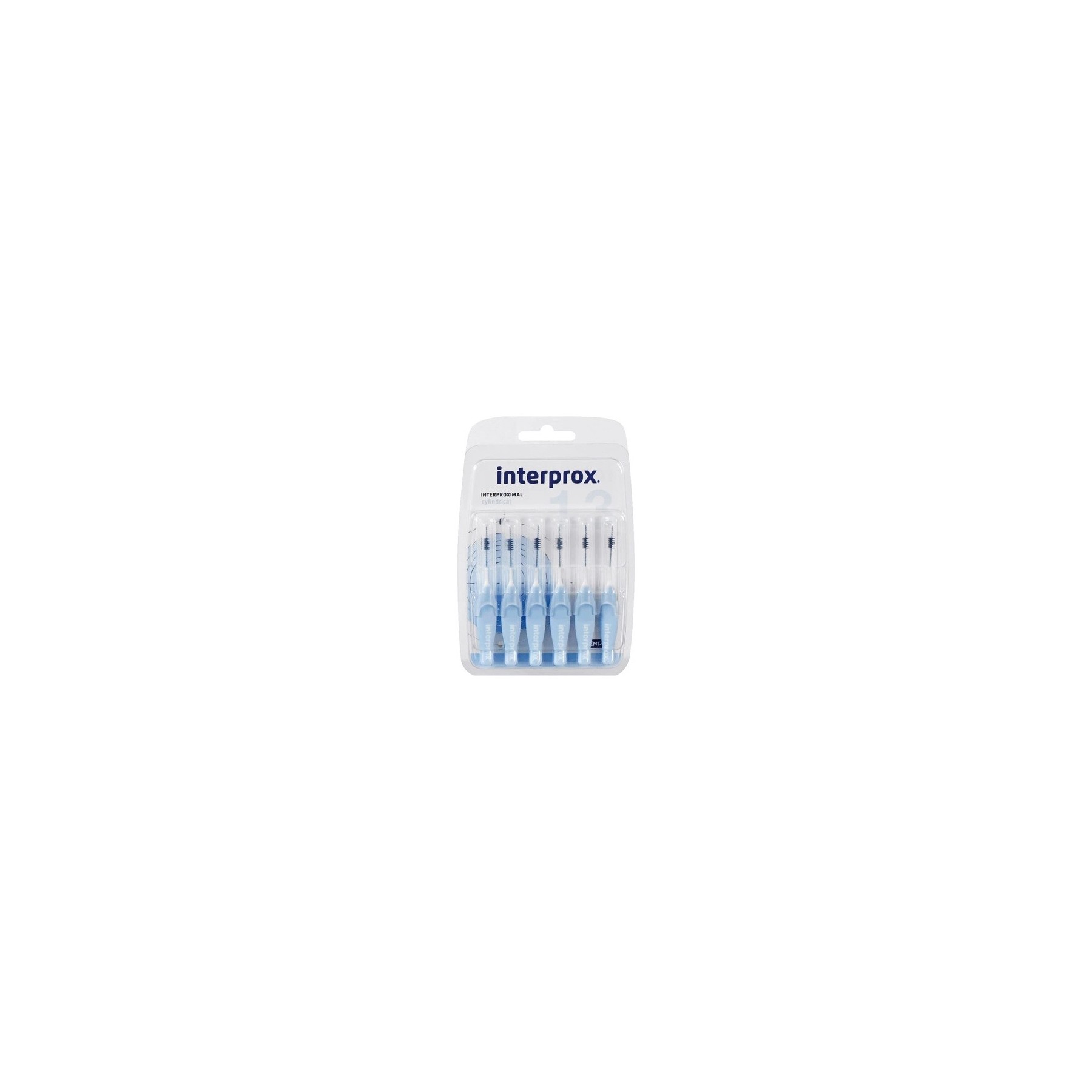 Interprox Interdental Brush Cylindrical Blue 6 Piece