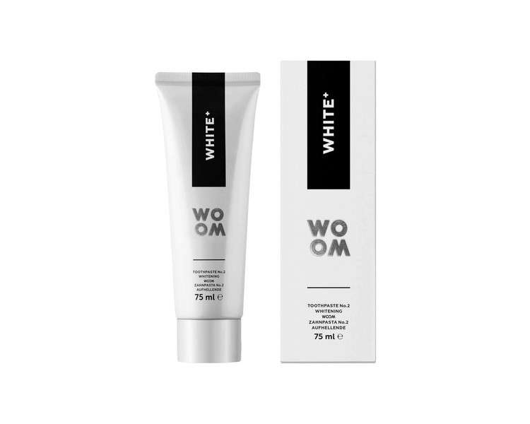 Woom White+ Whitening Toothpaste with Fluoride 75ml