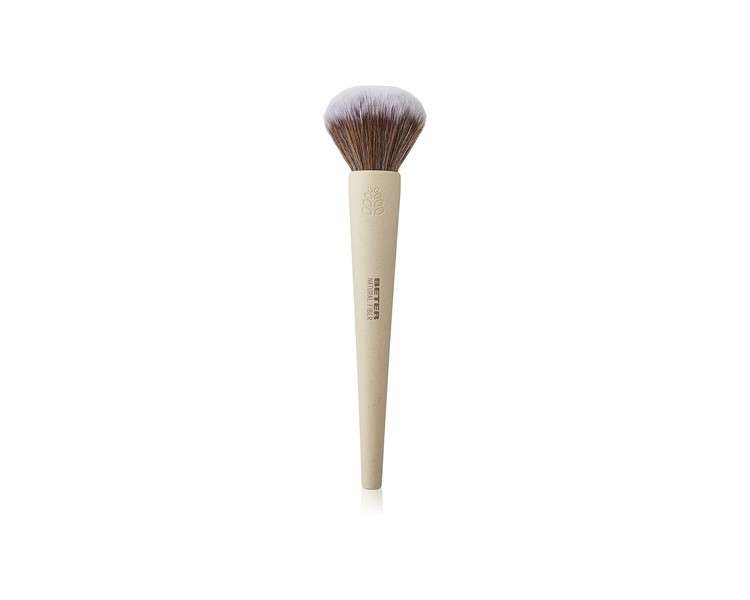 Beter Powder Makeup Brush Synthetic Hair Cruelty-Free Wheat Fiber Handle Sustainable and Recyclable