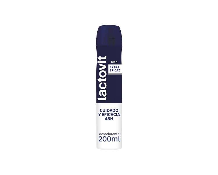 Lactovit Extra Effective Deodorant for Men 0% Alcohol 48H Freshness 200ml