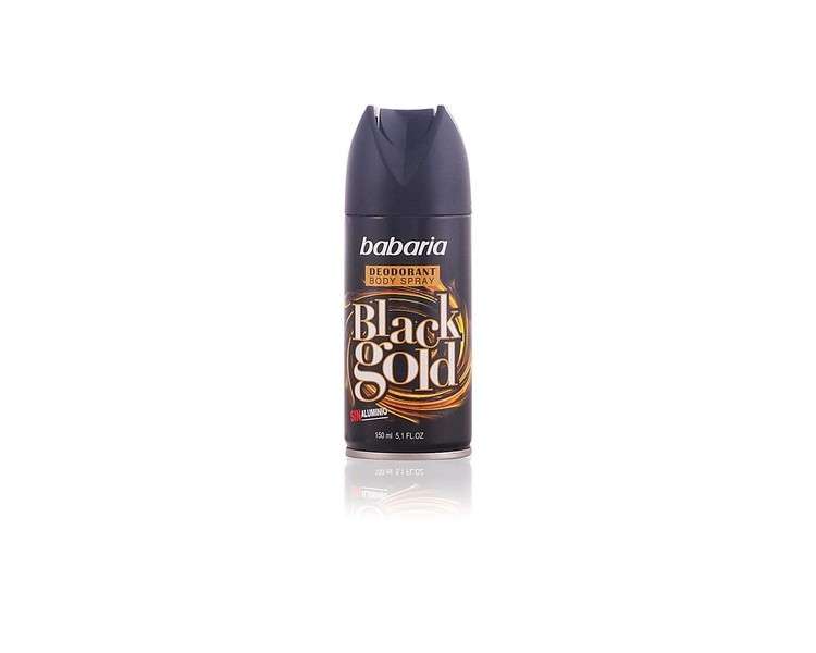 Babaria Black Gold Deodorant Spray for Men 150ml