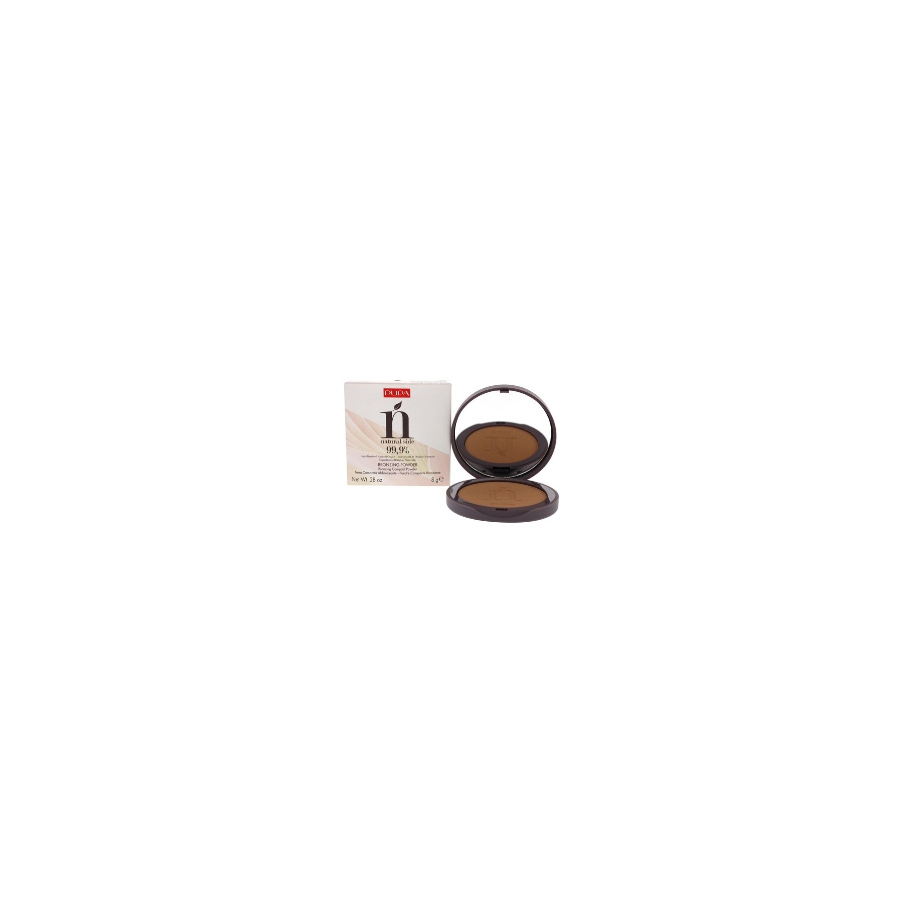 Pupa Milano Natural Side Bronzing Face Powder 001 Light Bronze 8g