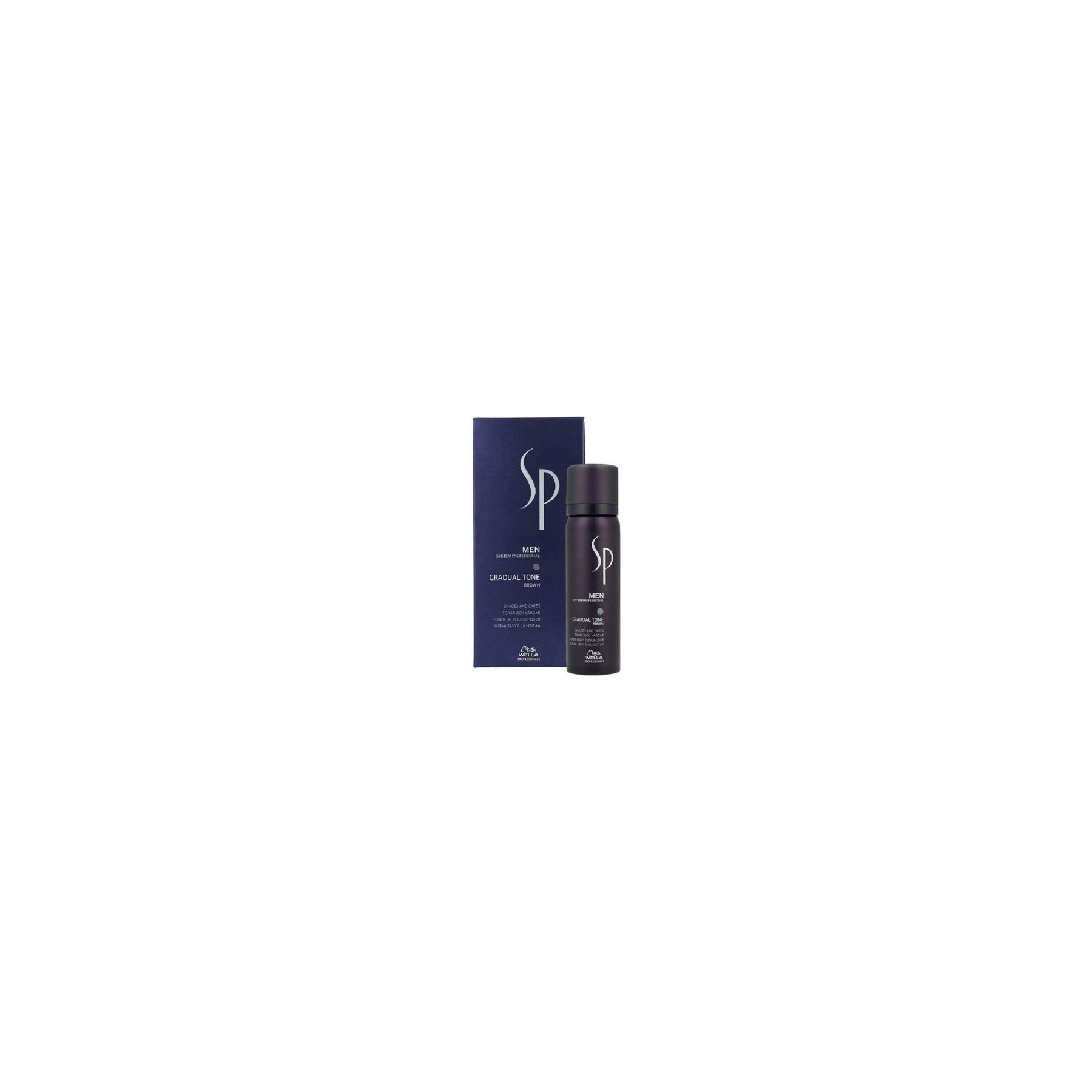 Wella System Professional Men Remove Shampoo 250ml Gradual Tone Brown 60ml