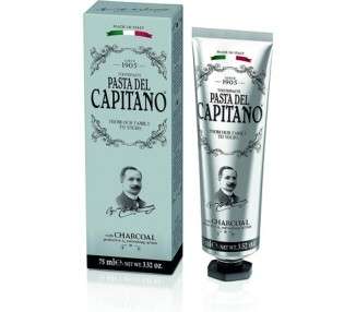Pasta del Capitano 1905 Kapitän Toothpaste with Activated Charcoal 75ml 500g