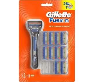 Gillette Fusion Manual Razor 10 Blades