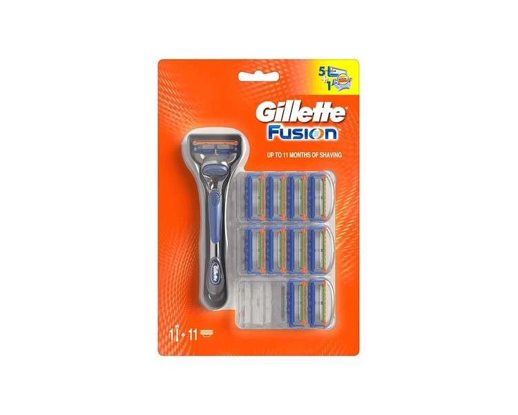 Gillette Fusion Manual Razor 10 Blades