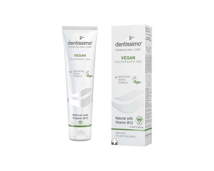 Dentissimo Premium Vegan Toothpaste with Vitamin B12 75ml