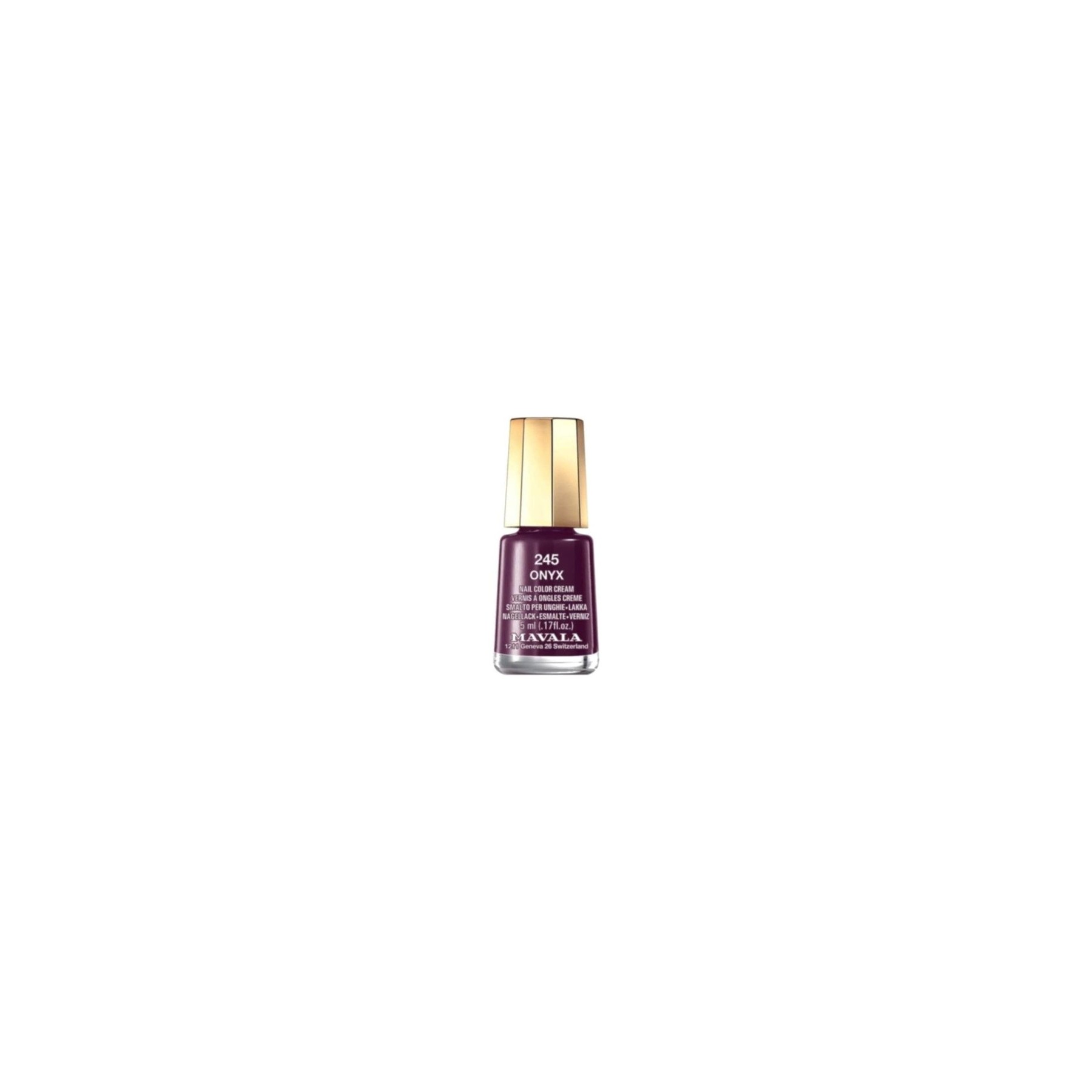 Mavala Mini Nail Color Creme Nail Polish Onyx 245 5ml