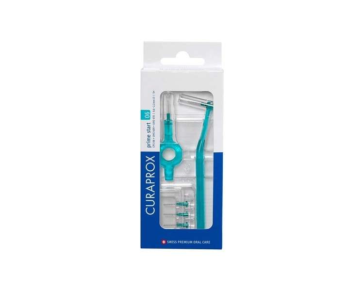 Curaprox CPS 06 Prime Start Interdental Brush Kit Turquoise 5 x 0.6mm