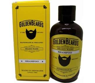 Golden Beards Beard Wash Shampoo for Men 100ml - Softens and Cleanses Beard - Handmade