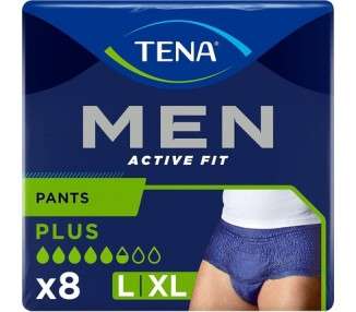 TENA Men Active Fit Pants Large/X-Large - Pack of 8