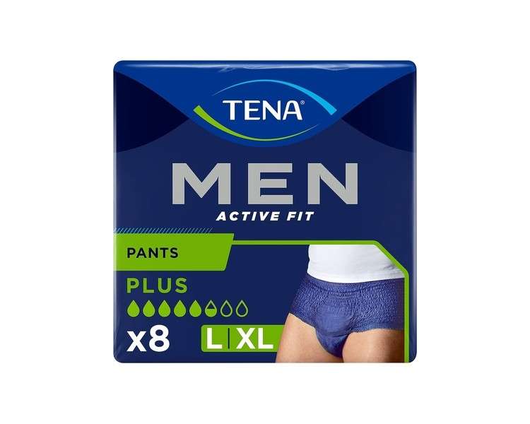 TENA Men Active Fit Pants Large/X-Large - Pack of 8
