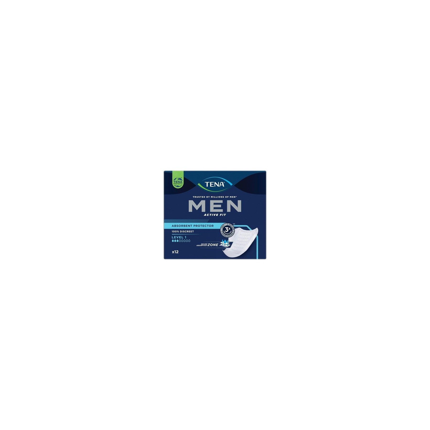 Tena For Men Level 1 Odour Control Incontinence Pads