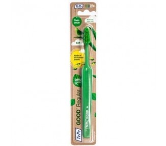 TePe The Good Regular Line Reliable Environmentally Friendly Toothbrushes for Adults Assorted