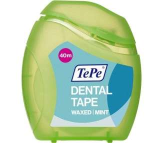 TePe Dental Tape 40m Waxed and Embossed for Effortless Daily Oral Hygiene