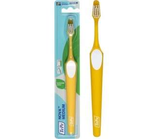 TEPE Nova Medium Toothbrush for Easy Access to Back Teeth 1 Count