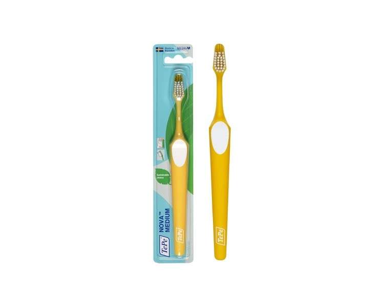 TEPE Nova Medium Toothbrush for Easy Access to Back Teeth 1 Count