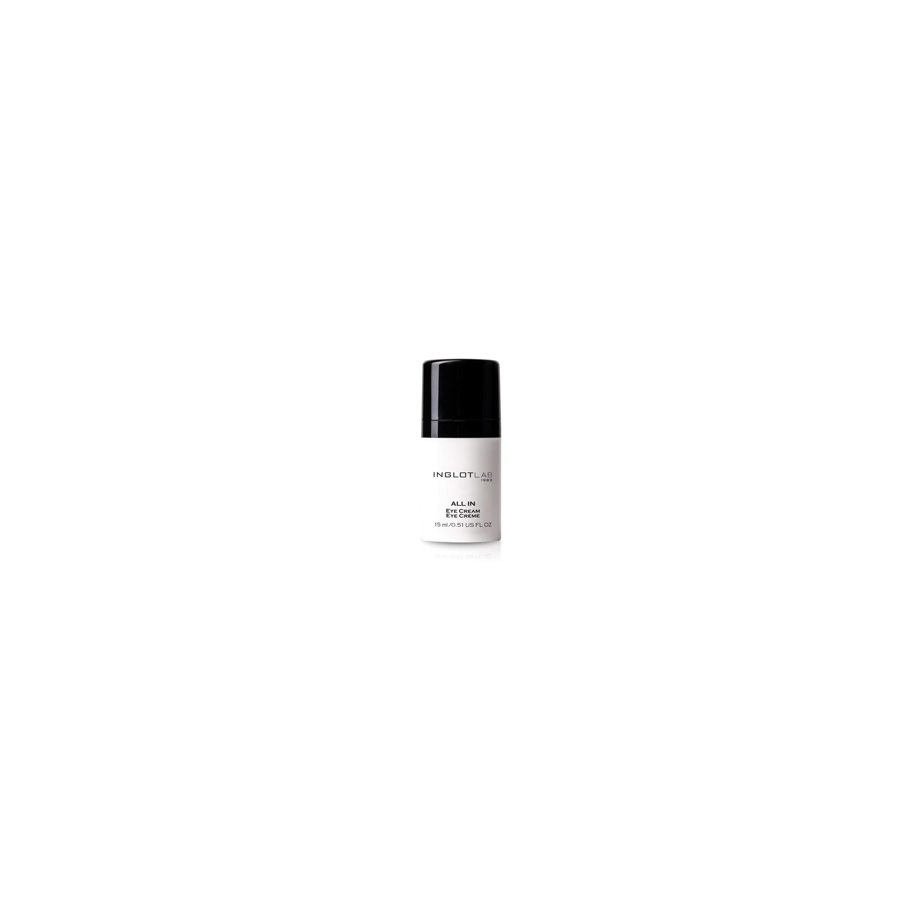 Inglot All in Eye Cream with Cocoa Butter, Chlorella Micro-Algae, Hyaluronic Acid, and Vitamin B3 0.51 US FL OZ