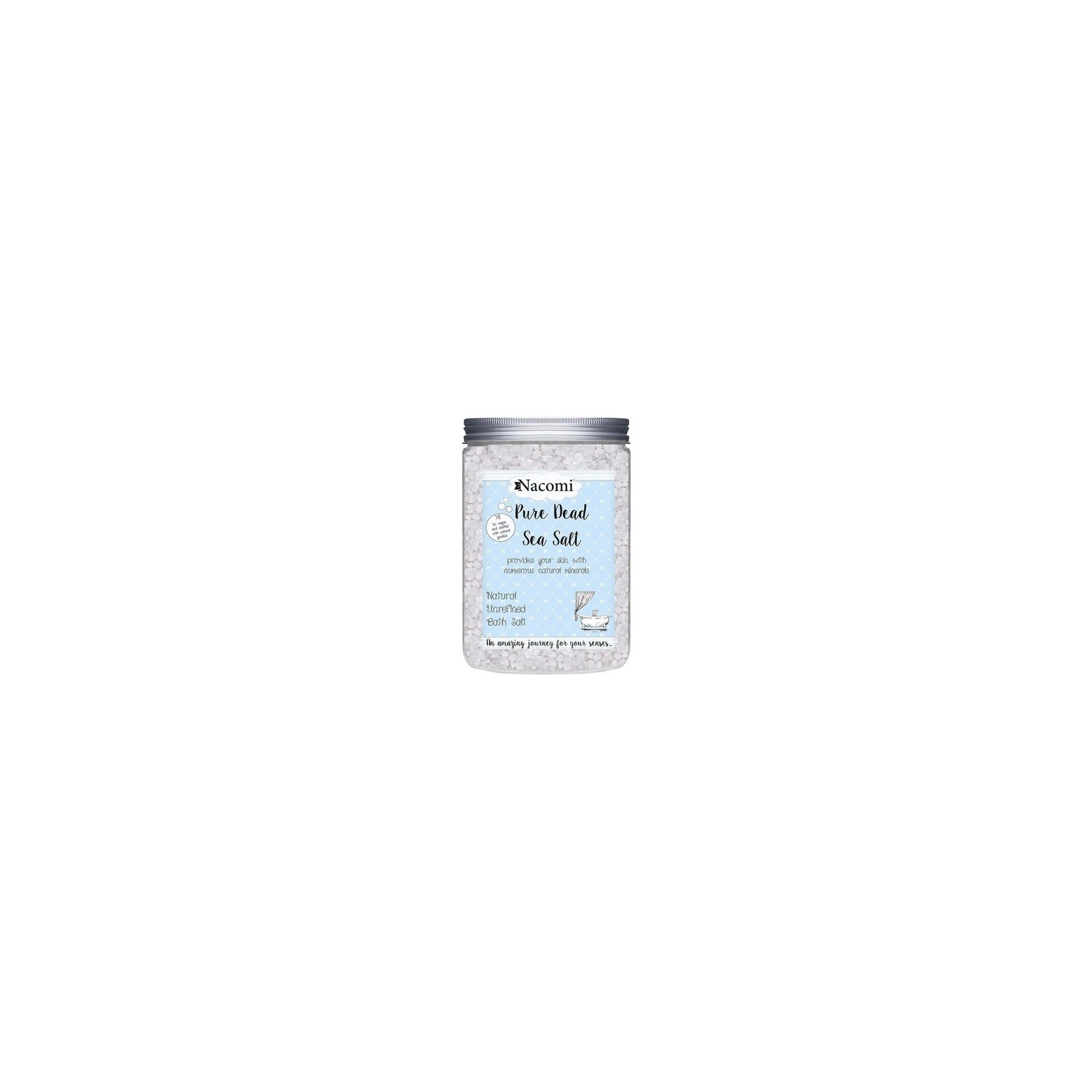 Nacomi Natural Dead Sea Bath Salt Pure 1400g