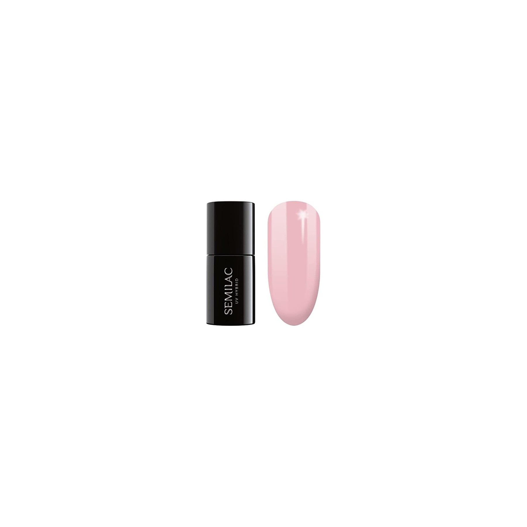 Semilac 047 UV Hybrid Nail Polish Pink Peach Milk 7ml