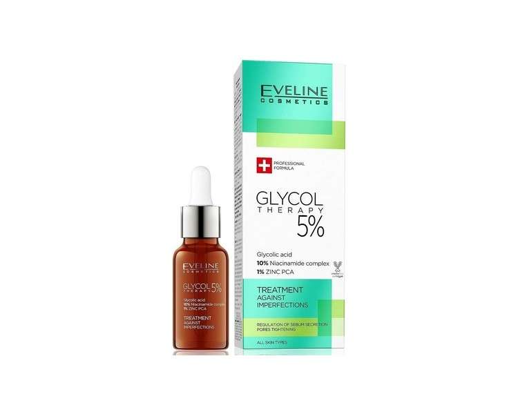Eveline Glycol Therapy 5% Face Treatment Against Imperfection Day/Night 18ml