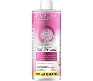 Eveline Cosmetics Facemed Hyaluronic Micellar Water 400ml for Dry and Sensitive Skin