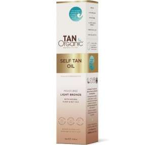TanOrganic Self-Tanning Oil 100ml - Eco-Certified, Vegan, Anti-Aging, Easy Application