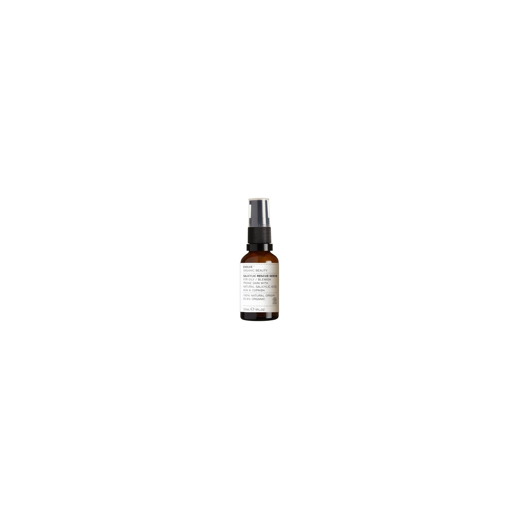 Evolve Organic Beauty Natural Salicylic Rescue Serum 1 fl oz 30 mL