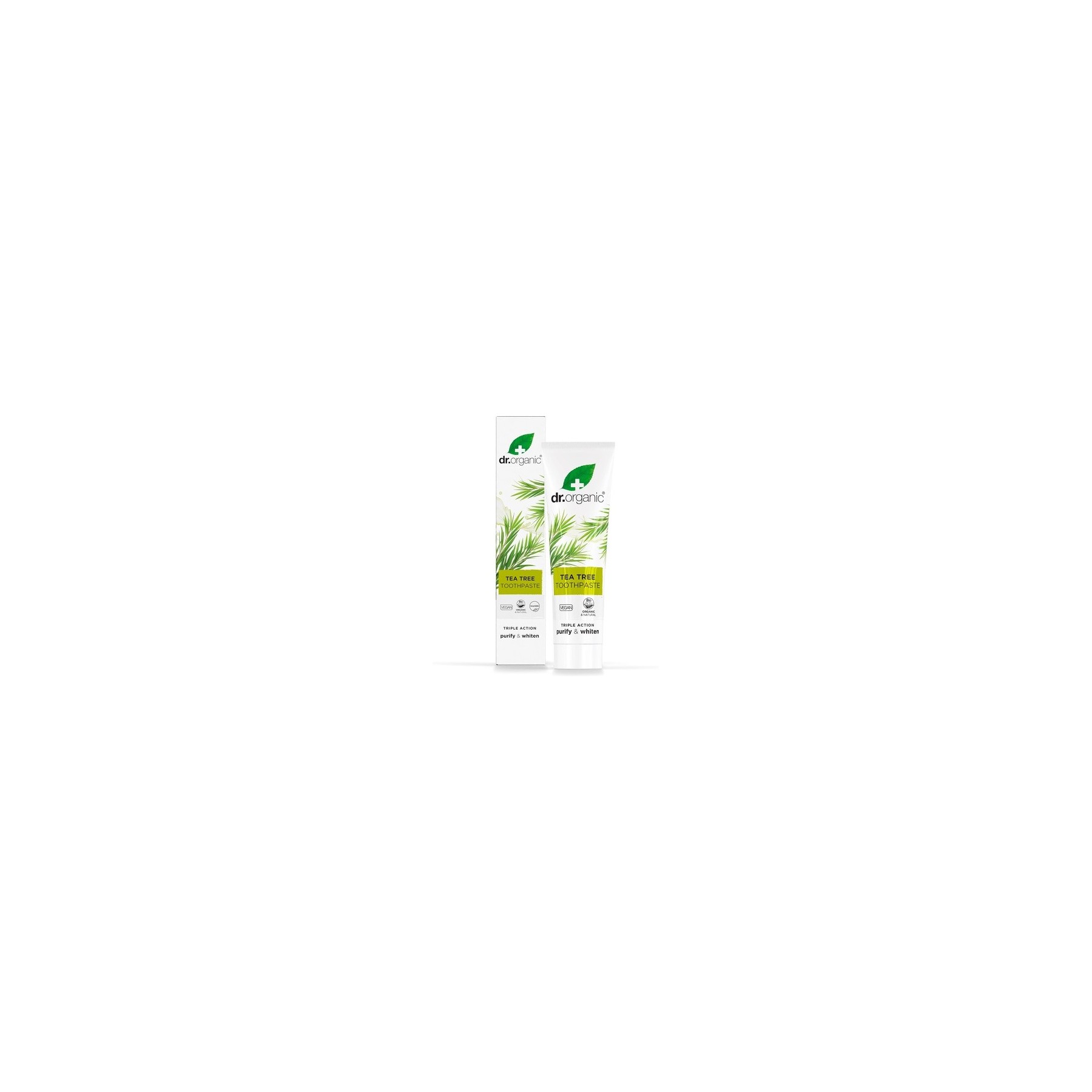 Dr Organic Organic Tea Tree Toothpaste Natural Vegan Cruelty Free Paraben & SLS Free 100ml