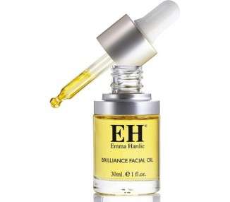 Emma Hardie Brilliance Facial Oil 30ml - Dermatologically Tested Suitable for Sensitive Skin Deeply Moisturises and Promotes Elasticity Balances and Conditions Skin Vegan Friendly Orange Vanilla Lavender Rose