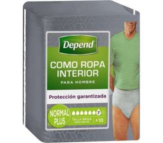 Depend Absorbent Briefs for Urinary Incontinence Grey