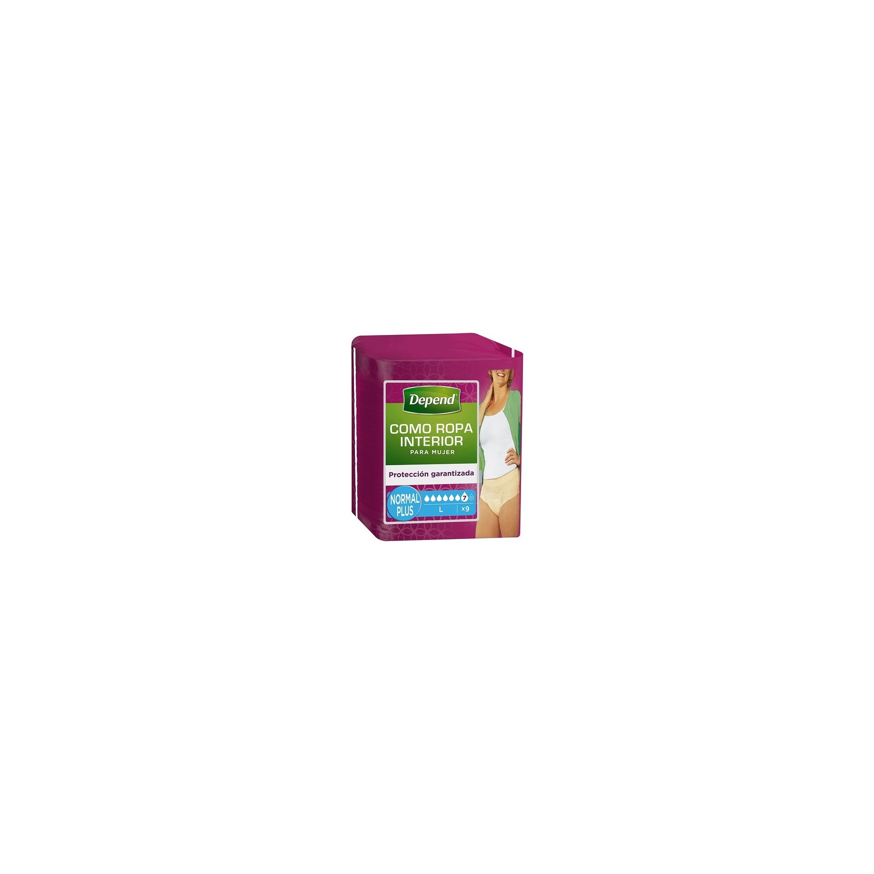 Depend Absorbent Briefs for Urinary Incontinence Beige Woman