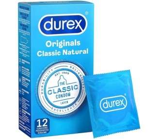 Durex Classic Natural Condoms - Pack of 12