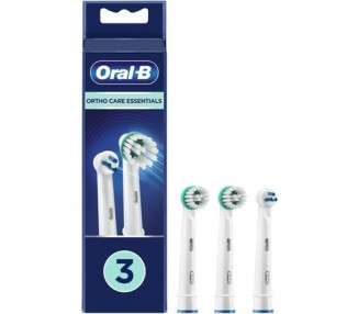 Oral-B Ortho Care Essentials Electric Toothbrush Replacement Heads White